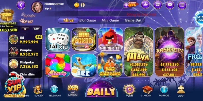 Giới thiệu Sumvip - Địa chỉ cung cấp trò chơi đa dạng nhất
